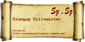 Szunyog Szilveszter névjegykártya